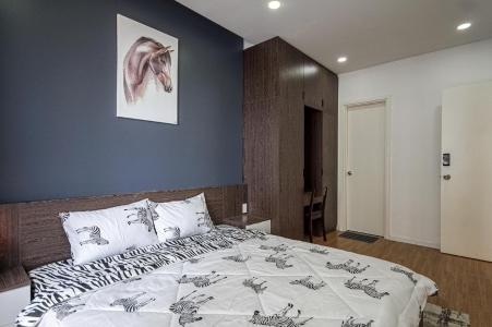 Phòng ngủ căn hộ M-ONE NAM SÀI GÒN Cho thuê căn hộ M-One Nam Sài Gòn 3PN, đầy đủ nội thất, full sàn gỗ, ban công hướng Nam