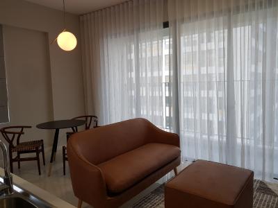 Phòng khách căn hộ 2PN Masteri An Phú Căn hộ tầng cao Masteri An Phú nội thất đầy đủ.