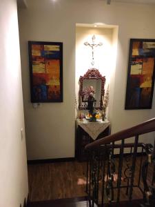 Nội thất nhà phố Nhà phố vườn 2 mặt tiền cửa chính hướng Đông Bắc, diện tích đất 126m2.