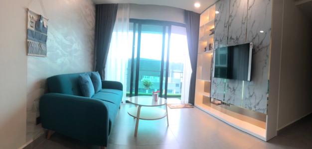 Phòng khách Feliz En Vista Căn hộ Feliz En Vista tầng cao, bàn giao đầy đủ nội thất,