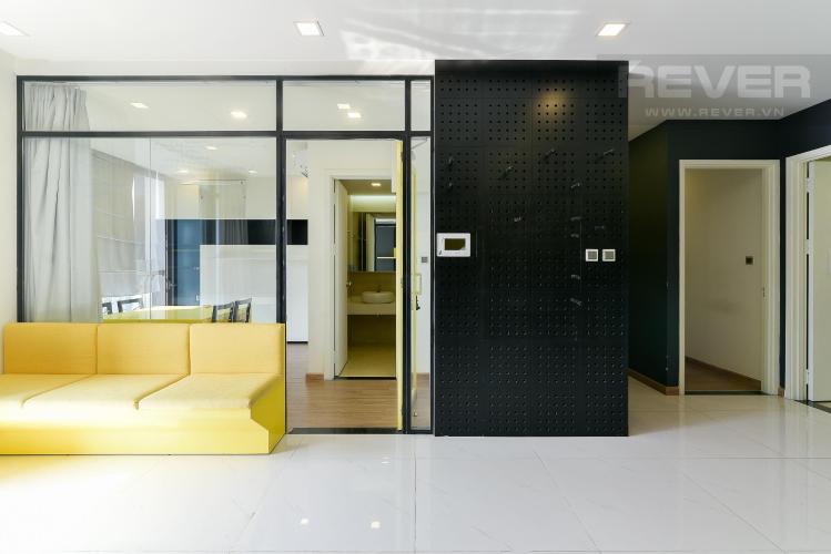 Phòng khách căn hộ Vinhomes Central Park Căn hộ Vinhomes Central Park đầy đủ nội thất, view thành phố