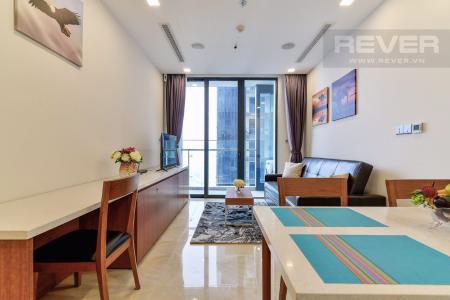 phong khach Cho thuê căn hộ Vinhomes Golden River tầng cao view đẹp, diện tích 50.6m2, ban công Tây Bắc