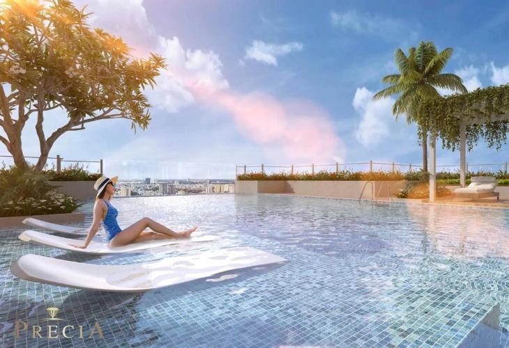 Tiện ích căn hộ Precia, Quận 2 Căn hộ tầng cao Precia view thoáng mát, nội thất cơ bản.