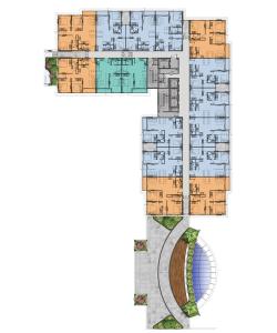 Layout tầng căn hộ Lovera Vista, Huyện Bình Chánh Căn hộ Lovera Vista thiết kế hiện đại, bàn giao nội thất cơ bản.