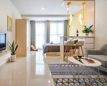 Căn hộ Saigon Royal, Quận 4 Căn Officetel Saigon Royal tầng cao, view ngắm hoàng hôn tuyệt đẹp.