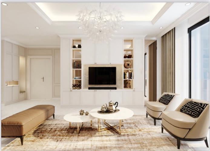 Căn hộ Vinhomes Central Park Bình Thạnh Căn hộ Vinhomes Central Park nội thất mạ vàng, view sông Sài Gòn và Landmark 81