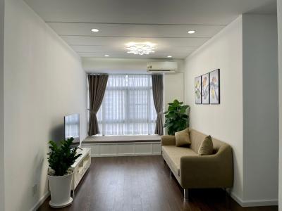 Phòng khách căn hộ Sky Garden 3, Quận 7 Căn hộ Sky Garden 3 tầng 6, view cây xanh thoáng mát trong lành.