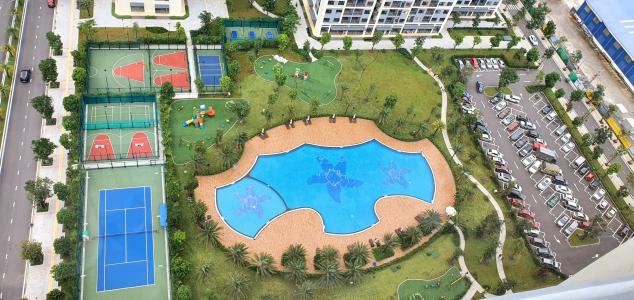 tiện ích Căn hộ Vinhomes Grand Park quận 9 Căn hộ tầng 10 Vinhomes Grand Park nội thất cơ bản, view nội khu thoáng mát