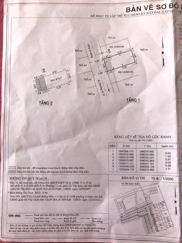 Thông tin nhà phố Nhà phố Gò Vấp hướng Tây Nam hẻm xe máy, thiết kế kỹ lưỡng.