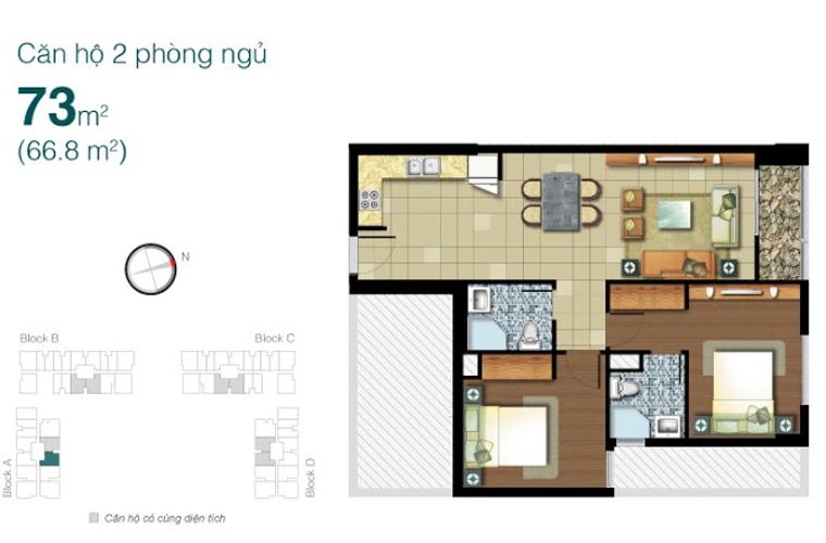 Layout Lexington Residence Quận 2 Căn hộ tầng trung Lexington Residence view thành phố.