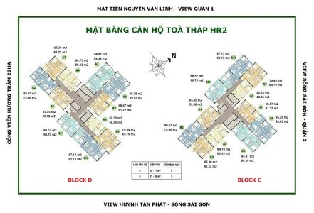 Layout căn hộ Eco Green Saigon, Quận 7 Căn hộ Eco Green Saigon hướng Bắc bàn giao nội thất cơ bản.