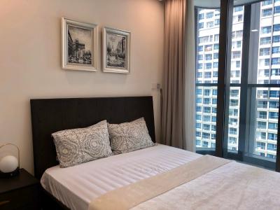 Phòng ngủ Vinhomes Central Park Căn hộ Vinhomes Central Park tầng trung, đầy đủ nội thất