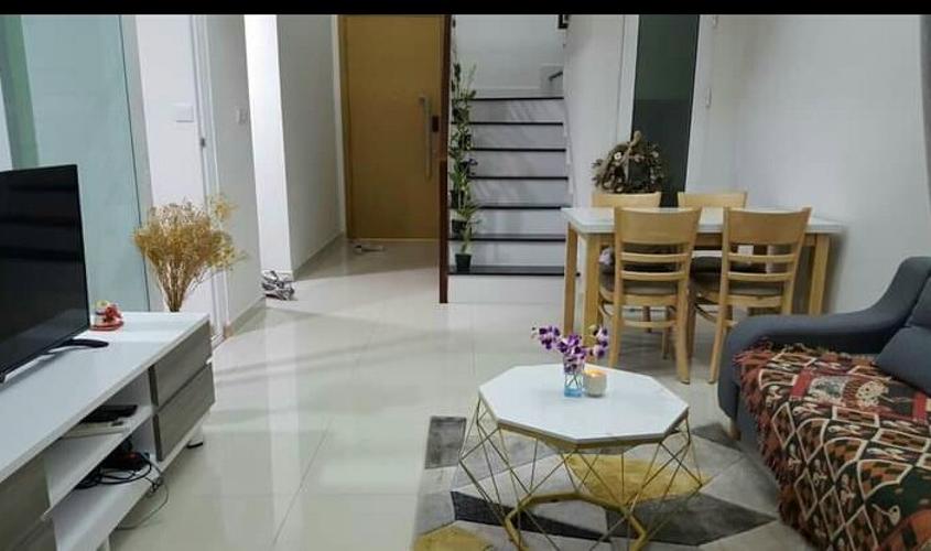 Phòng khách căn hộ Vista Verde Quận 2 Căn hộ Duplex Vista Verde tầng trung, đầy đủ nội thất.