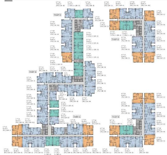Bản vẽ dự án Lovera Vista Bán căn hộ Lovera Vista 1 phòng ngủ +  1 phòng đa năng, tiện ích cao cấp