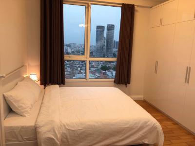 Phòng ngủ The Manor, Bình Thạnh Căn hộ Officetel The Manor tầng trung, view thành phố.