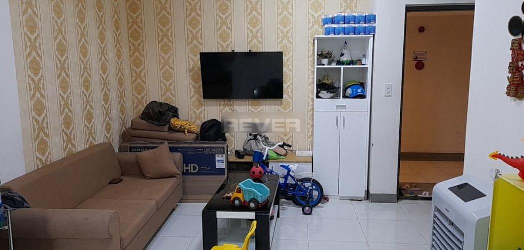 Phòng khách căn hộ Sky 9, Quận 9 Căn hộ Sky 9 tầng trung hướng Tây Bắc view thoáng mát, đầy đủ nội thất.