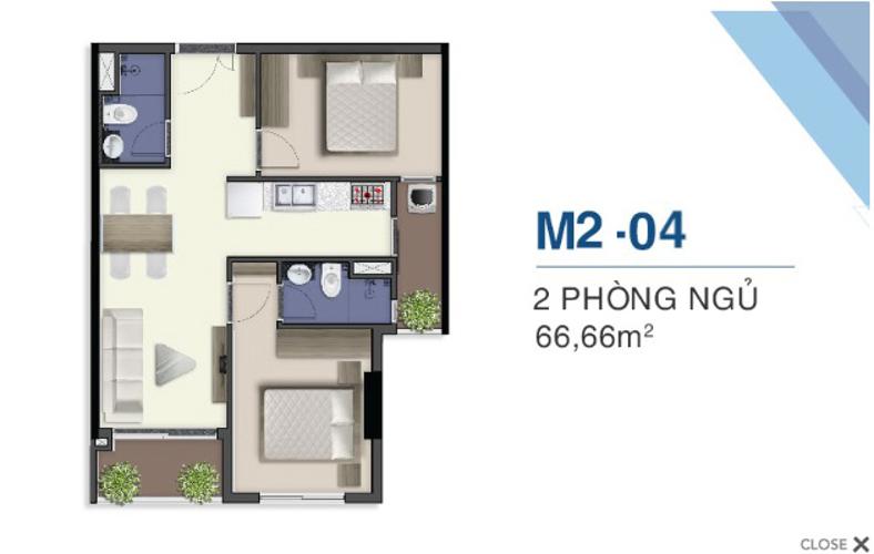 Mặt bằng nội thất Q7 Saigon Riverside Bán căn hộ Q7 Saigon Riverside view hồ bơi nội khu, ban công hướng Nam