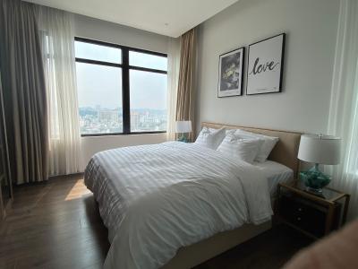 Phòng ngủ căn hộ Saigon Pearl , Quận Bình Thạnh Căn hộ cao cấp Saigon Pearl tầng cao view Bitexco, đầy đủ nội thất.