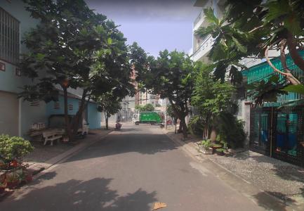 Đường nhà phố Trương Đình Hội, Quận 8 Nhà phố diện tích 38.5m2, thiết kế kỹ lưỡng cùng gam màu xanh mát.