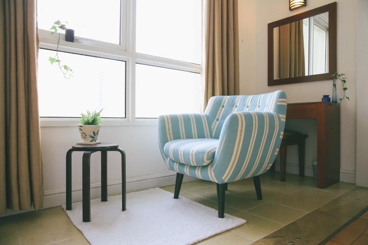 Phòng khách The Manor Quận Bình Thạnh Căn hộ The Manor tầng trung, view hướng Đông Nam.