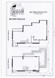 Layout căn Penhouse dự án Precia quận 2 Căn hộ Penthouse Precia hướng Đông Nam, nội thất cơ bản.