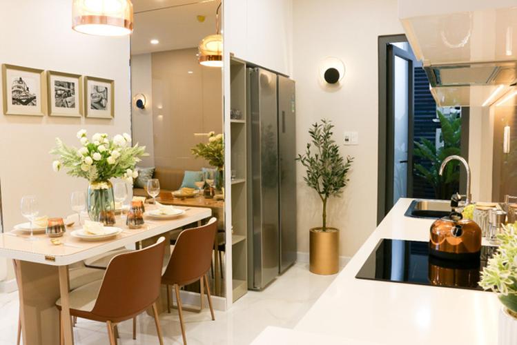 Phòng bếp căn hộ D'Lusso, Quận 2 Căn hộ D'Lusso tầng 8 hướng cửa Tây Bắc, trang bị nội thất cơ bản.