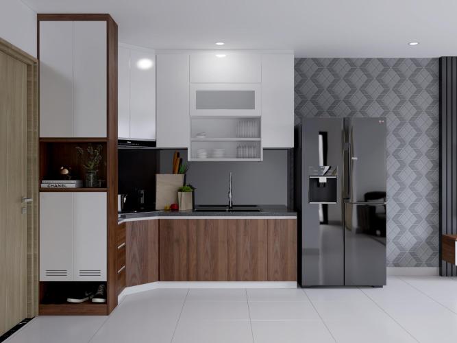 Phòng bếp Vinhomes Grand Park Quận 9 Căn hộ Vinhomes Grand Park nội thất tiện nghi đón view sông.