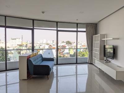 Phòng khách City Garden Bình Thạnh Căn hộ City Garden ban công hướng Đông Bắc, view thành phố.