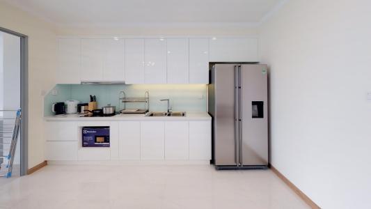 phòng bếp căn hộ Vinhomes Central Park Căn hộ Vinhomes Central Park đầy đủ nội thất, hướng Tây Nam