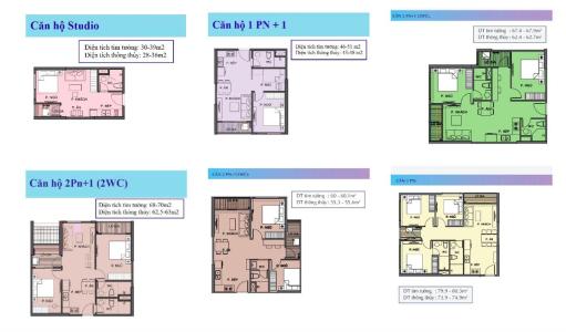 Layout Vinhomes Grand Park Quận 9 Căn hộ Vinhomes Grand Park view ngoài thoáng mát, 1 phòng ngủ.