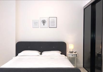 phòng ngủ căn hộ Gateway Thảo Điền Căn hộ Gateway Thảo Điền đầy đủ nội thất tinh tế, view thành phố.