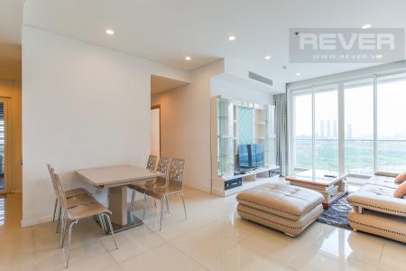 Phòng Khách Cho thuê căn hộ Sarimi Sala Đại Quang Minh 3 phòng ngủ, đầy đủ nội thất, view Landmark 81