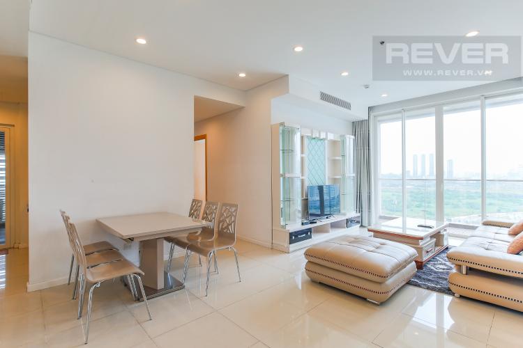 Phòng Khách Cho thuê căn hộ Sarimi Sala Đại Quang Minh 3 phòng ngủ, đầy đủ nội thất, view Landmark 81