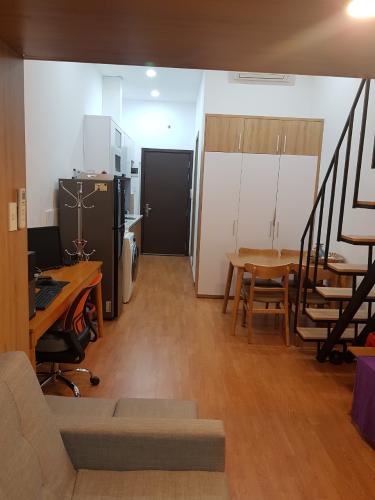 không gian căn hộ The Sun Avenue Căn hộ Officetel The Sun Avenue view nội khu, nội thất đầy đủ.