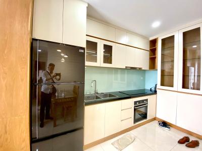 Phòng bếp Masteri Millennium Quận 4 Căn hộ Masteri Millennium hướng Nam, đầy đủ nội thất.