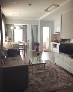 Phòng khách căn hộ Lexington Residence, Quận 2 Căn hộ tầng cao Lexington Residence 2 phòng ngủ, đầy đủ nội thất.