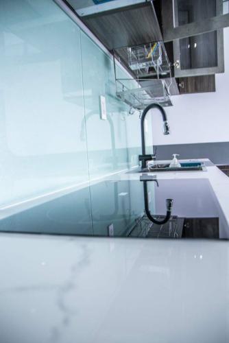 Phòng bếp Saigon South Residence Nhà Bè  Căn hộ Saigon South Residence tầng trung, view thành phố.