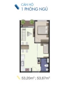 Mặt bằng căn hộ Uranus Q7 Saigon Riverside Căn hộ Q7 Saigon Riverside, tầng trung, thiết kế hiện đại.