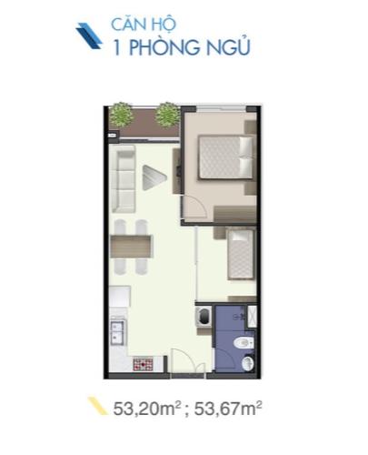 Mặt bằng căn hộ Uranus Q7 Saigon Riverside Căn hộ Q7 Saigon Riverside, tầng trung, thiết kế hiện đại.
