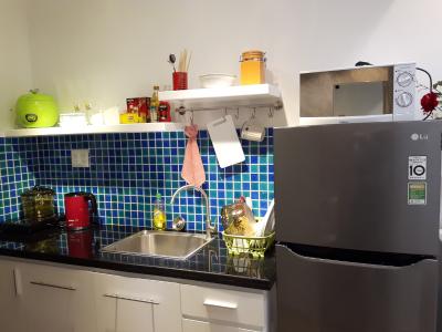 Khu vực bếp căn hộ RiverGate Residence Bán căn hộ officetel RiverGate Residence 1PN, tháp B, đầy đủ nội thất, view Bitexco