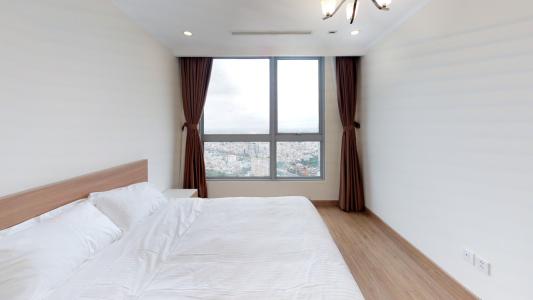 phòng ngủ căn hộ Vinhomes Central Park Căn hộ Vinhomes Central Park đầy đủ nội thất, hướng Tây Nam