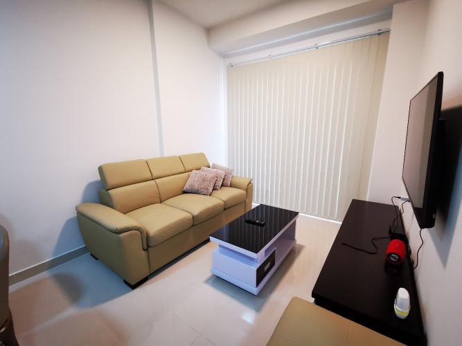 Phòng khách căn hộ The Sun Avenue, Quận 2 Căn hộ The Sun Avenue tầng cao đón view thành phố thoáng mát.