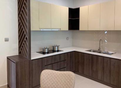 Bếp căn hộ mẫu Q7 Boulevard Căn hộ Q7 Boulevard tầng trung, 2 phòng ngủ, diện tích 57m2