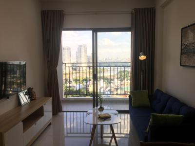 Phòng khách căn hộ The Sun Avenue Căn hộ tầng cao The Sun Avenue, tiện ích cao cấp, nội thất đầy đủ.