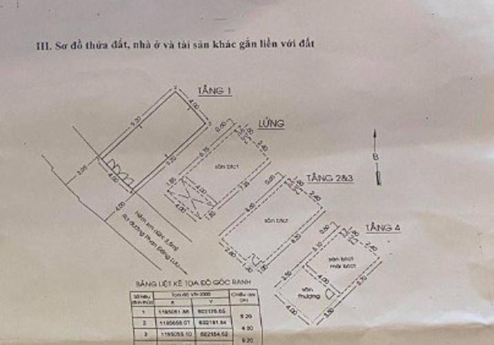 Bản vẽ nhà phố Phan Đăng Lưu, Phú Nhuận Nhà phố hướng Tây Nam, hẻm trước nhà 4m thông thoáng.