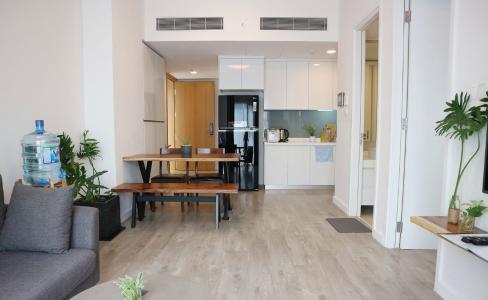 không gian căn hộ Gateway Thảo Điền Căn hộ Gateway Thảo Điền đón view nội khu, đầy đủ nội thất.