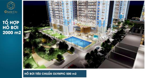 Tiện ích căn hộ Charm City , Dĩ An Căn hộ Charm City tầng 17, ban công hướng Bắc.