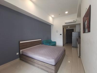 Phòng ngủ Rivergate Residence, Quận 4 Căn hộ Officetel RiverGate Residence tầng thấp, view Bitexco.