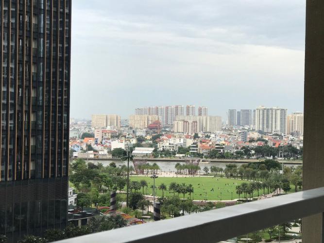 View ban công Vinhomes Central Park Căn hộ Vinhomes Central Park nội thất cơ bản, tầng trung