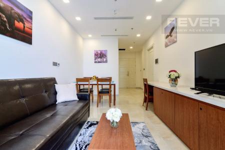 phong khach Cho thuê căn hộ Vinhomes Golden River tầng cao view đẹp, diện tích 50.6m2, ban công Tây Bắc